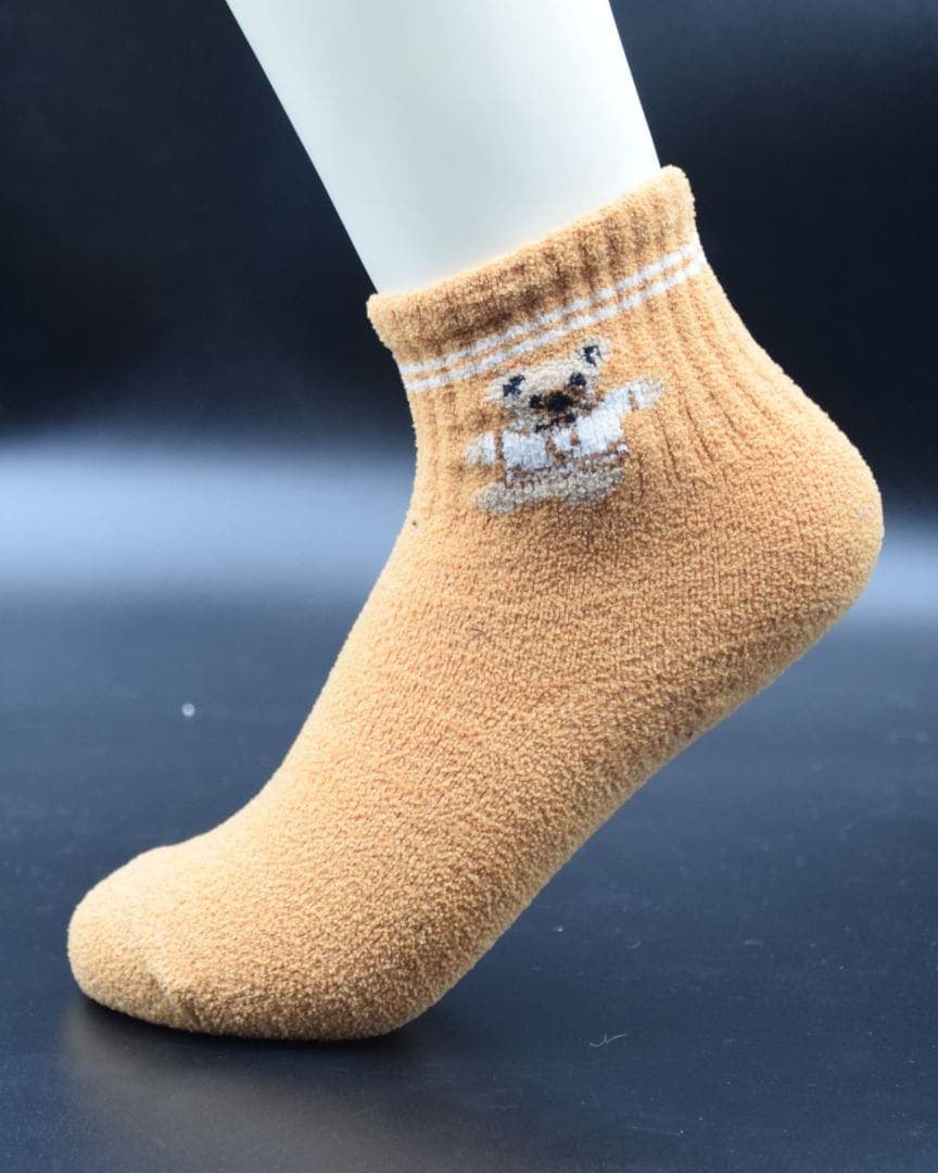 Premium Beige Woolen Crew Socks – Soft & Comfortable Daily Wear hover