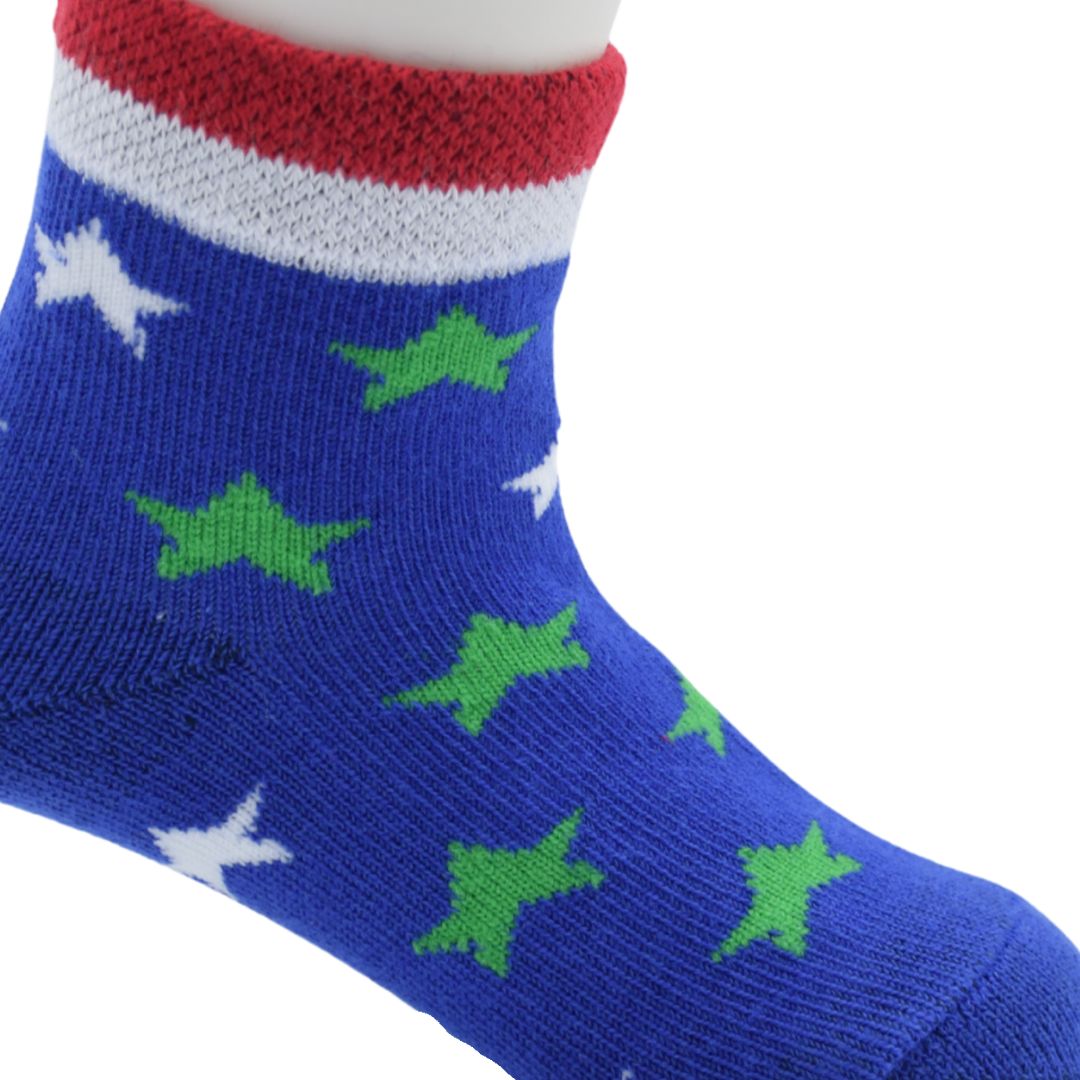 Blue Starry Fun Crew Baby Socks
